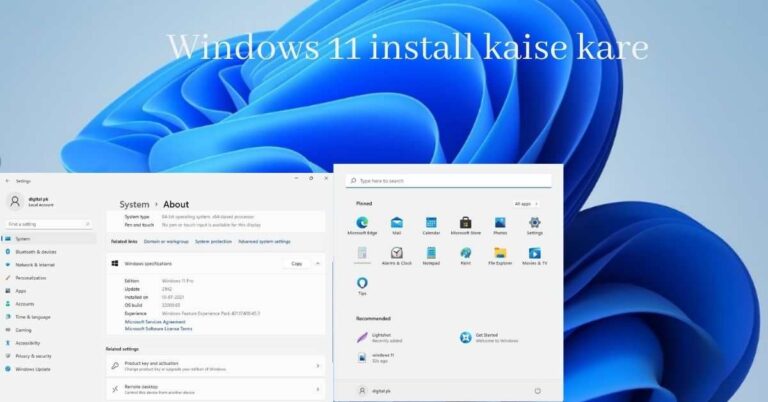 Windows 11 install kaise kare_